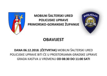 Obavijest – mobilni šalter MUP-a