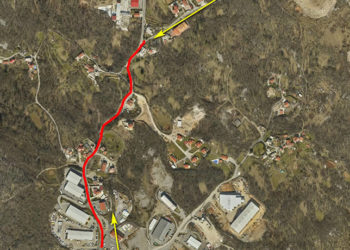 Radovi na cesti u Žegotima