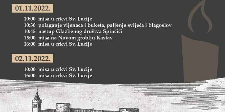 Obilježavanje blagdana Svih svetih u Kastvu