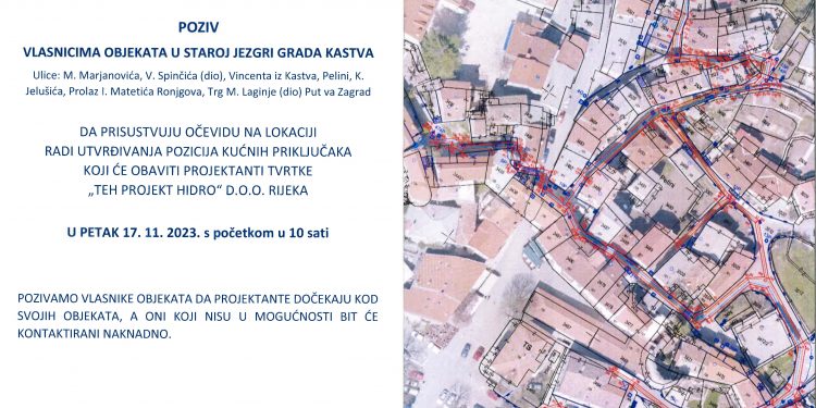 Poziv vlasnicima objekta u staroj jezgri Grada Kastva
