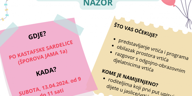 Dan otvorenih vrata Dječjeg vrtića Vladimir Nazor