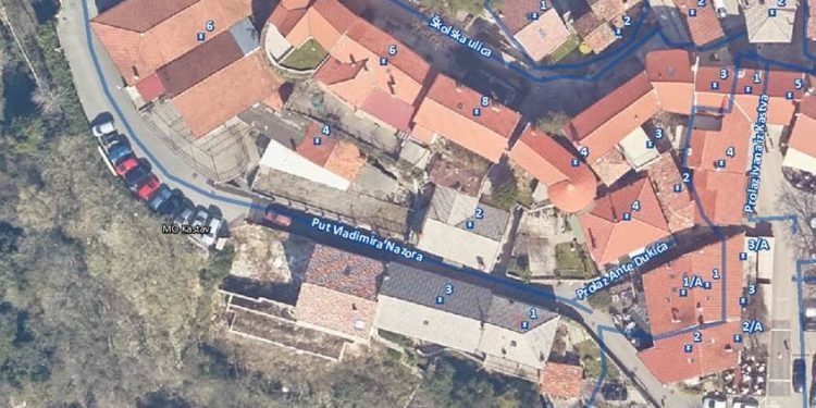 Radovi u ulici Put Vladimira Nazora 21.8.2024. od 9 do 12 sati