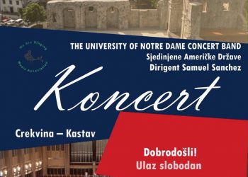 The University of Notre Dame Concert Band na Crekvini